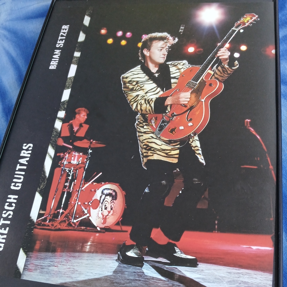 Brian Setzer Stray Cats Band Vintage Gretsch Jazz Guitar Rock and Roll Swing